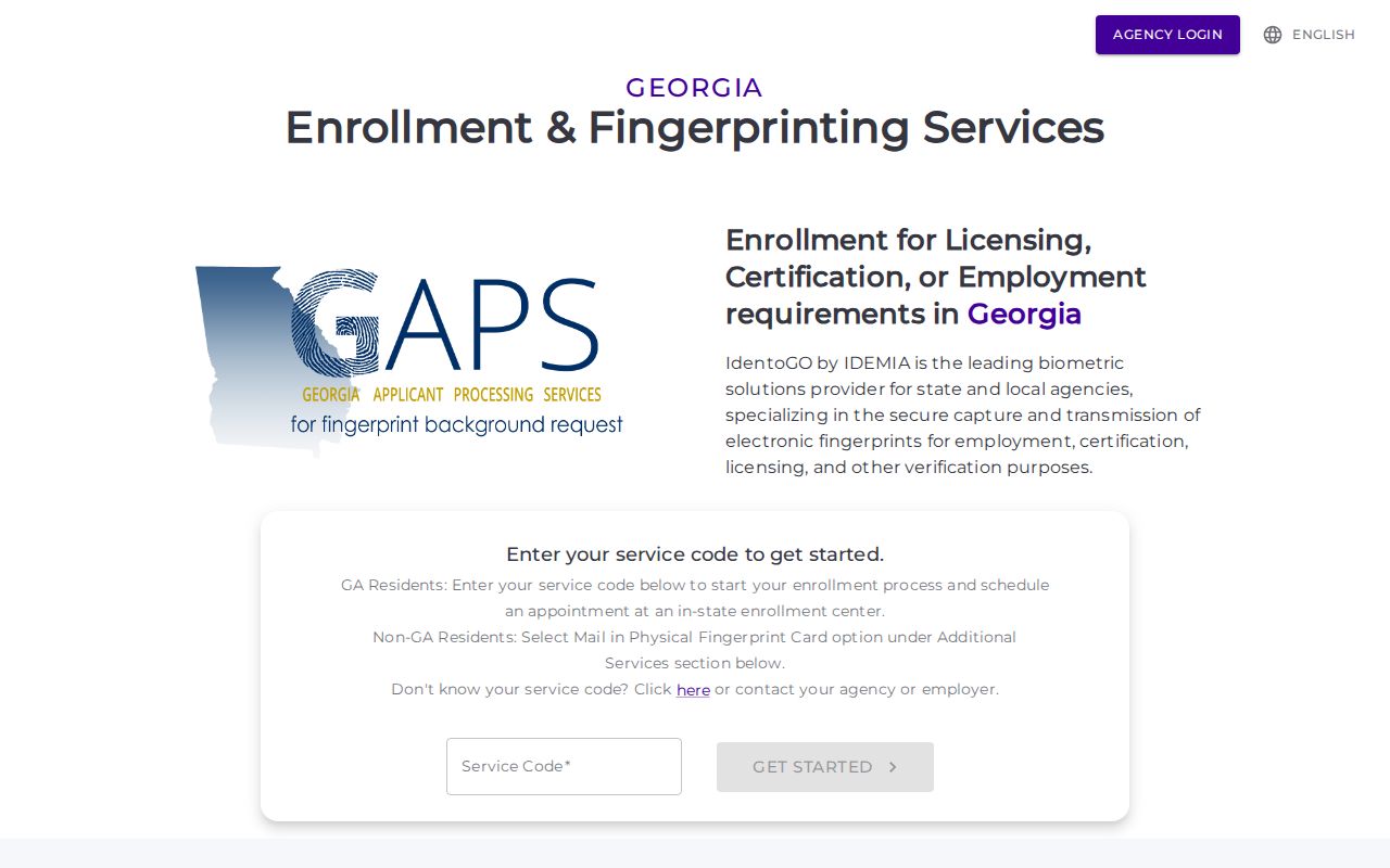 Mitchell County arrest record fingerprint channel through GAPS