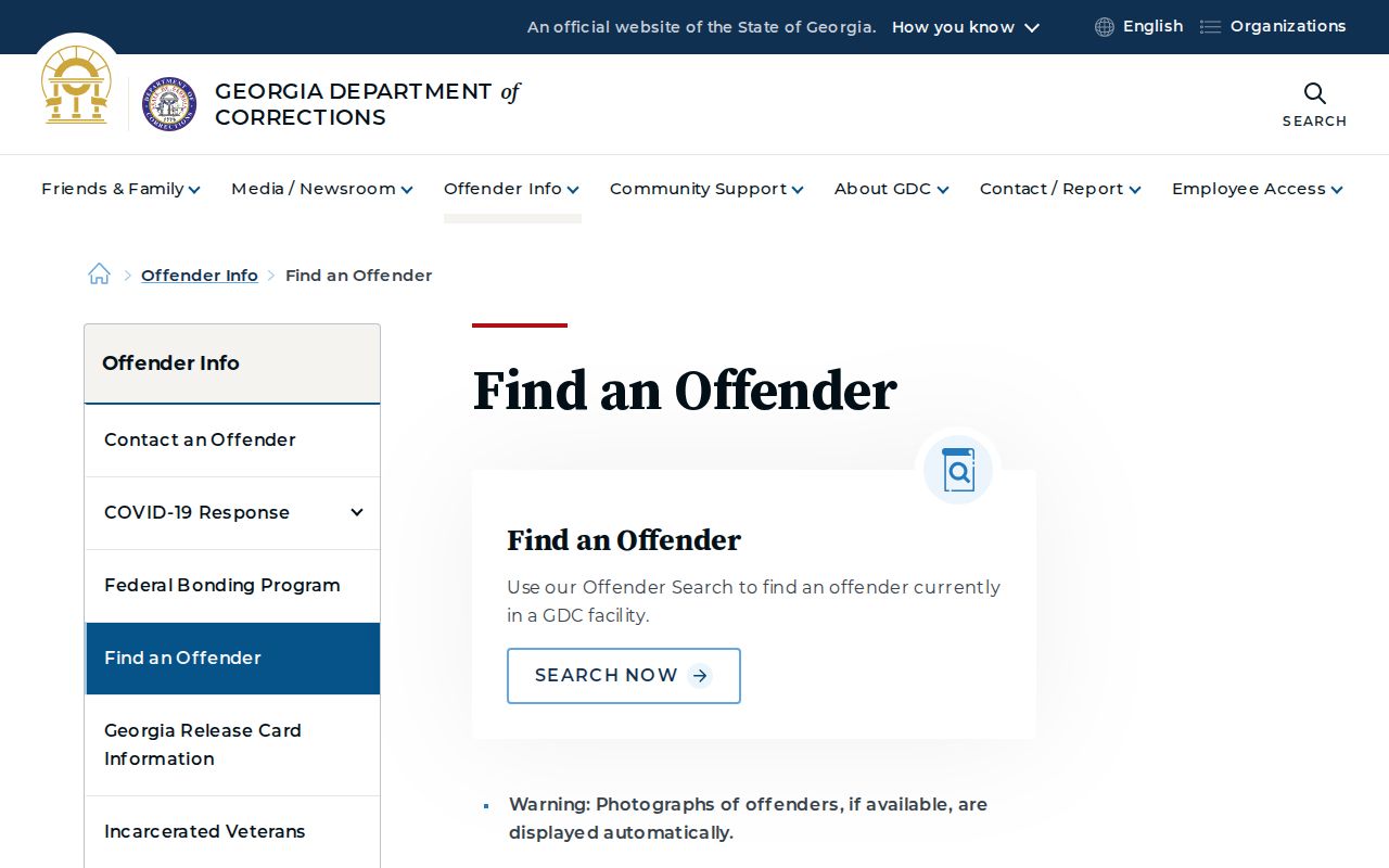 Mitchell County arrest search and GDC state custody lookup
