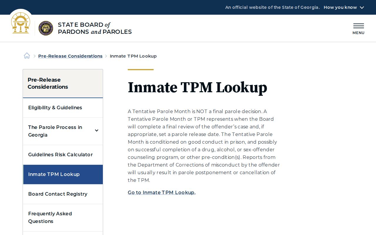 Mitchell County arrest case state parole lookup