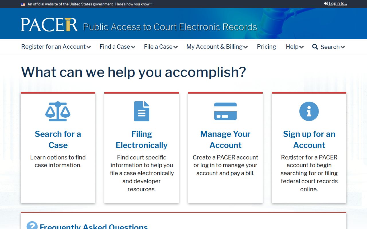Mitchell County federal criminal court case access through PACER